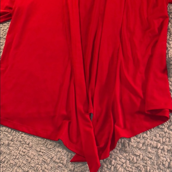 4/$20 Sandra and Andre red cardigan size 1X #69 - Picture 5 of 6